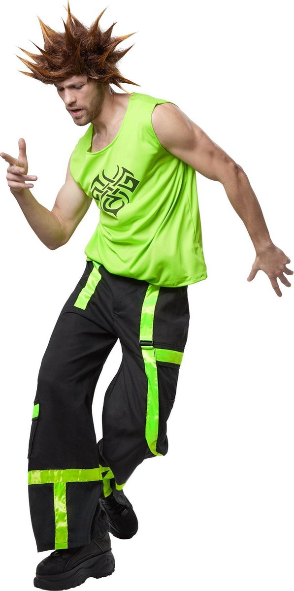 dressforfun - Coole raver XL  - verkleedkleding kostuum halloween verkleden feestkleding carnavalskleding carnaval feestkledij partykleding - 302728