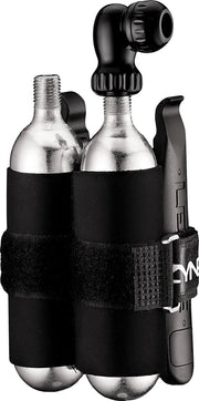 Lezyne Twin Kit - Bandenreparatieset inclusief CO2 pomp - Twee 25 gram cartridges - Zwart