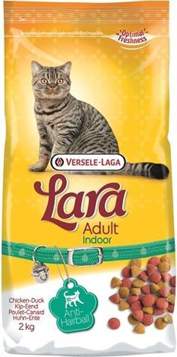 Lara adult indoor kip/eend - 2 kg - 1 stuks