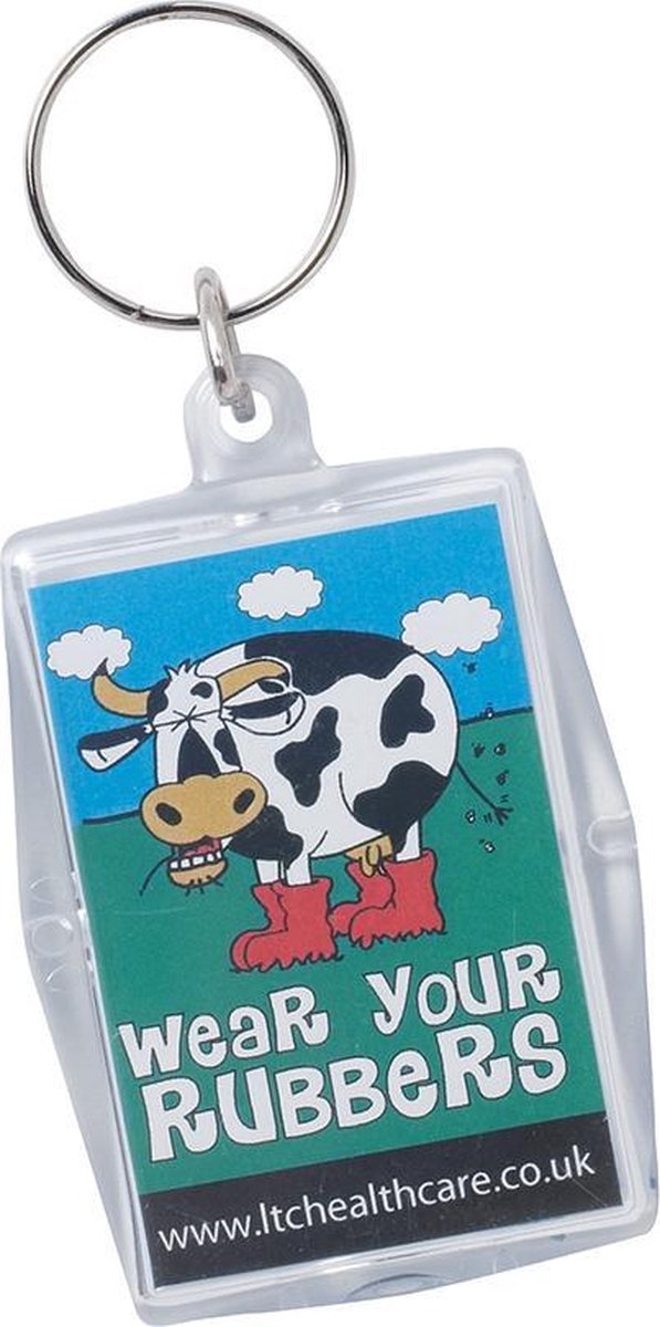 Key Rings- Wear Your Rubbers - 50 pack