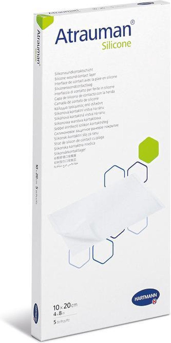 Atrauman Silicone wondcontactlaag 10 x 20 cm 5 stuks