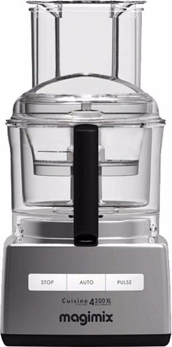 Magimix CS 4200XL - Foodprocessor - Professionele motor - 30 jaar motorgarantie - Mat Chroom