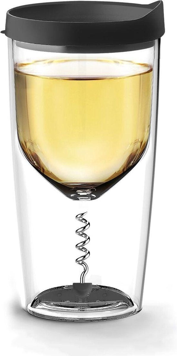 Asobu - Vino Opener Cup - 350 ml - Zwart