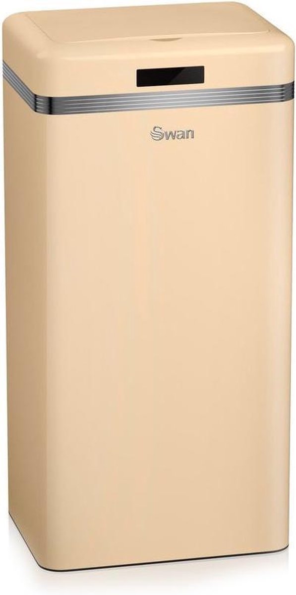 Swan Sensor Prullenbak 45 L Creme