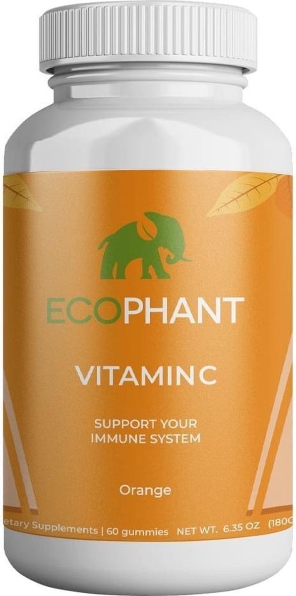 Ecophant Vitamine C Gummies - C 90 mg + Vitamine D - 60 gummies - Vegan