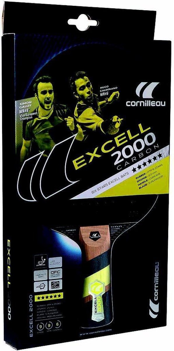 Cornilleau Tafeltennisbat Excell 2000 - Carbon