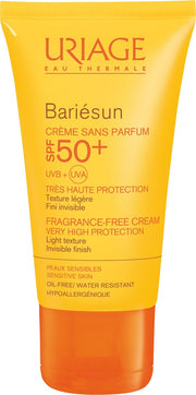 Uriage Bariésun Toning Protective Cream Without Parfum LSF50+ 50ml - Sensitive Haut