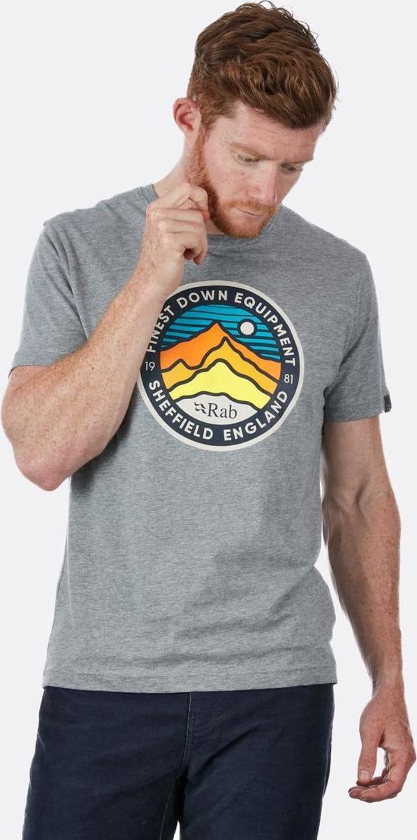 Rab Stance 3 peaks ss tee qca 98 gm grey marl L