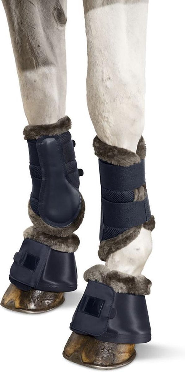 Eskadron Springschoenen  Classic Softslate Faux Fur - Dark Blue - l