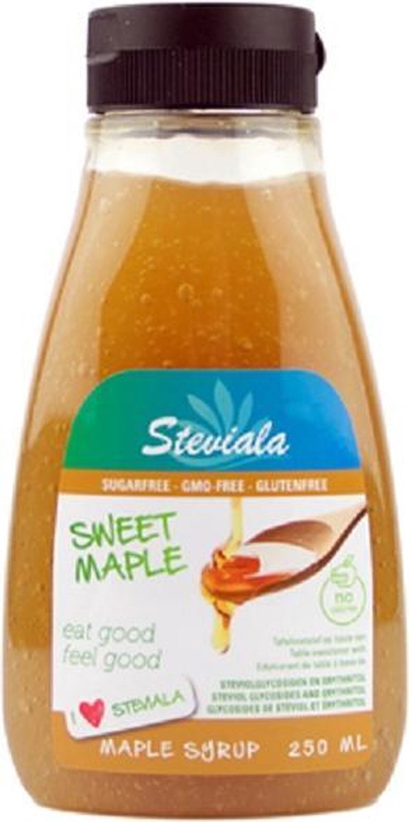 Steviala | Sweet Maple (Suikervrije Stroop) | 1 x 250 ml  | Snel afvallen zonder poespas!