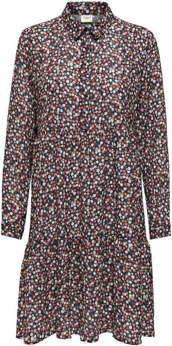 Jdypiper L/s Aop  Shirt Dress Wvn Noos 15221987 Dark Navy/rosa Ditsy