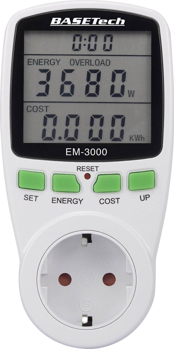 Basetech Energiekostenmeter - 3680 Watt - EM-3000