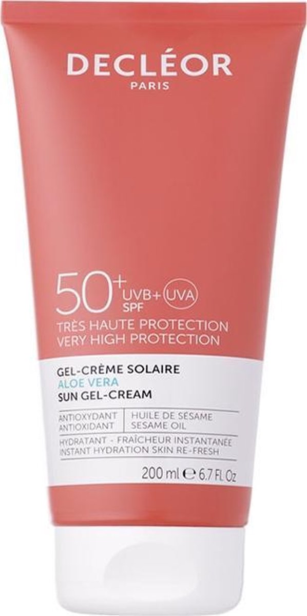 Gel-cri?1/2me Solaire Aloe Vera Spf50+ 200 Ml