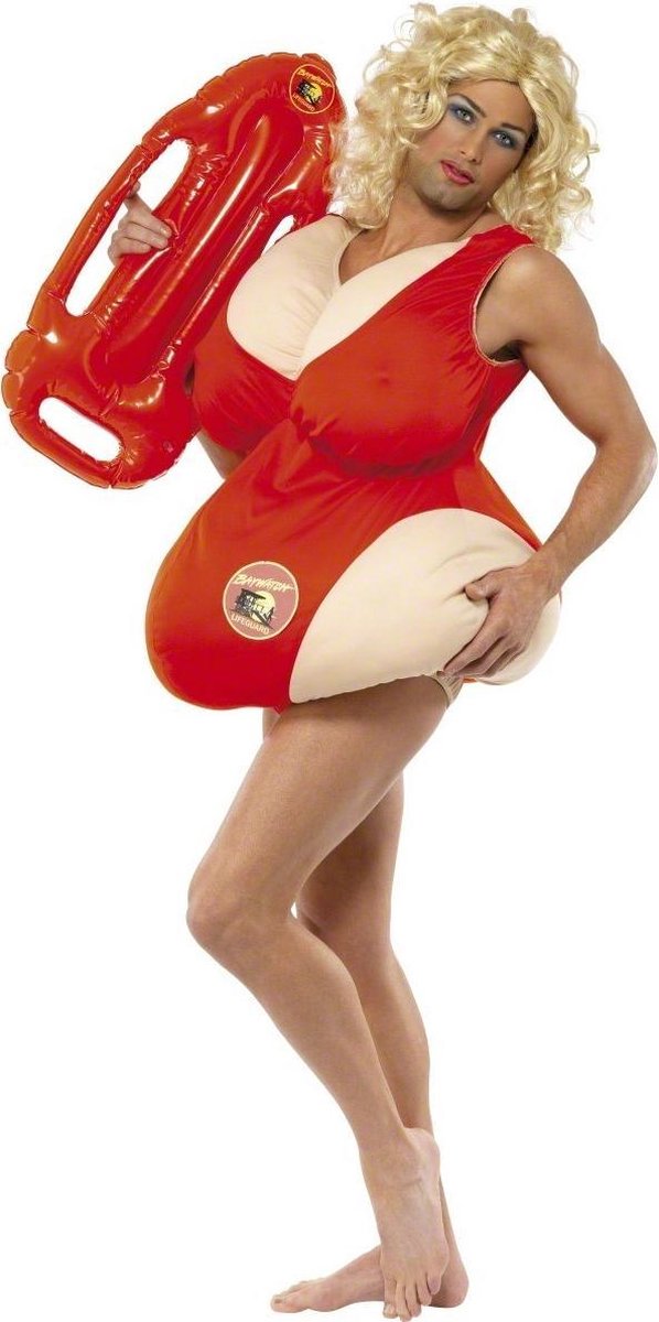 Grappig Pamela Baywatch™ -kostuum voor mannen - Verkleedkleding - One size