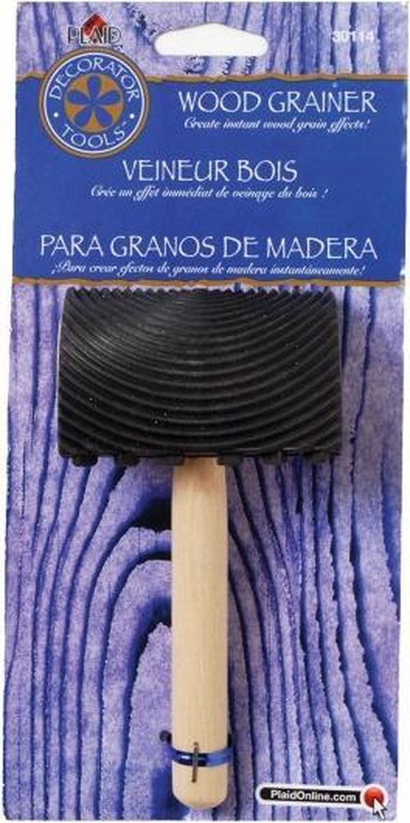 Plaid wood grainer tool
