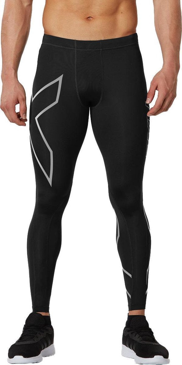 2xu Sportlegging core Compression Heren Zwart/zilver Maat Xl