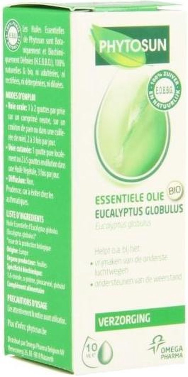 Phytosun Eucalyptus Globulus Essentiële Olie 10 ml