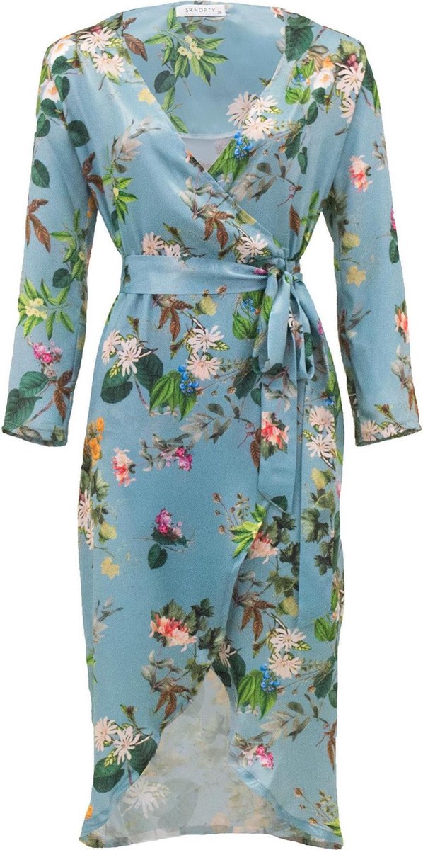 SRNDPTY Jurk Laurie Flowergarden blauw