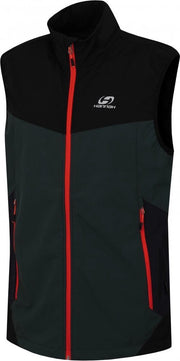 Hannah Bodywarmer Saul Heren Polyester Zwart/groen Mt L