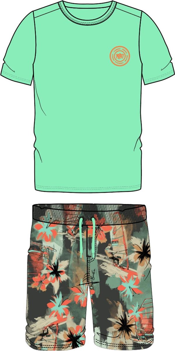 Vingino Warwan Kinder Jongens Pyjamaset - Maat 110/116