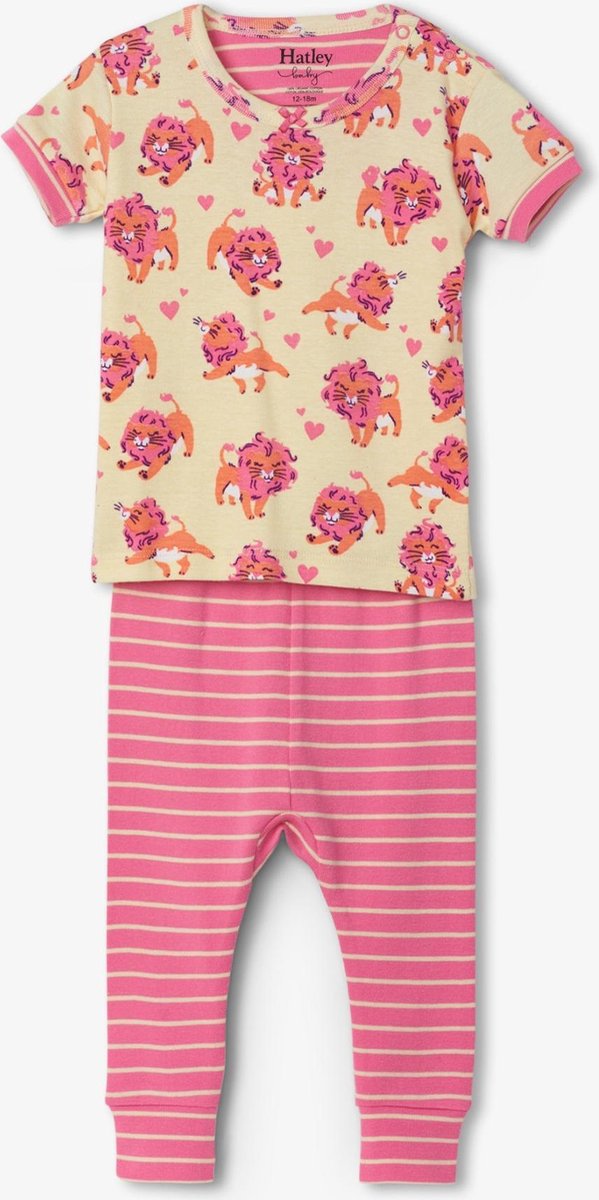 Hatley 2delige Meisjes Pyjama Lovely Lions