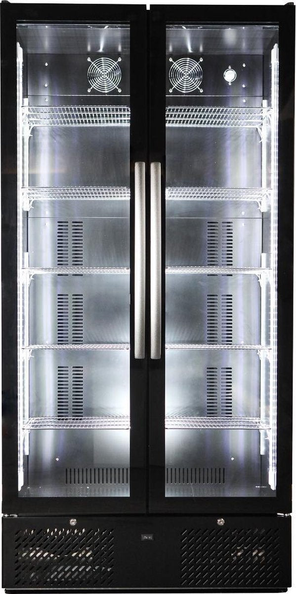 Professionele Barkoeling | 2 deurs | Zwart | Combisteel | 7455.1353 | Horeca