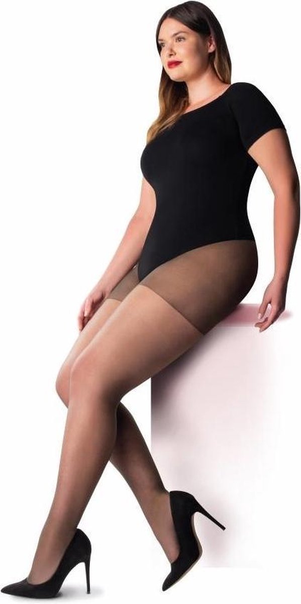 Pretty Polly XXtra Super Fit Panty's 6 paar in verpakking maat 47 - 54 - Barely Black