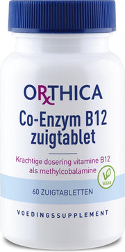 Orthica Co-Enzym B12 Zuigtablet (voedingssupplement) - 60 Zuigtabletten