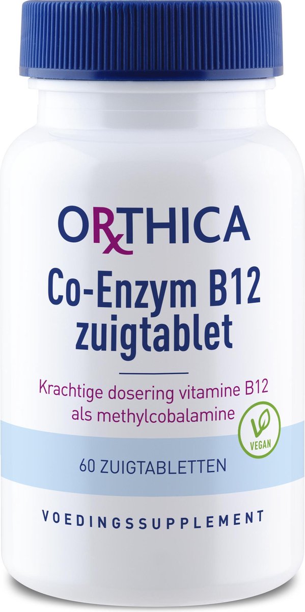 Orthica Co-Enzym B12 Zuigtablet (voedingssupplement) - 60 Zuigtabletten