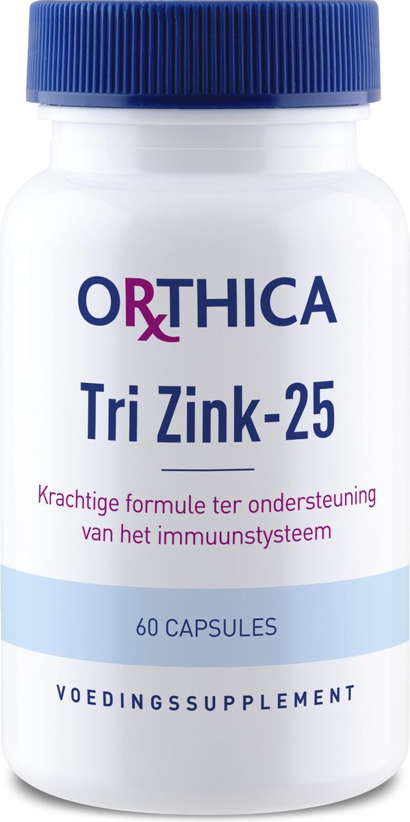 Orthica Tri Zink-25 (mineralen) - 60 Capsules
