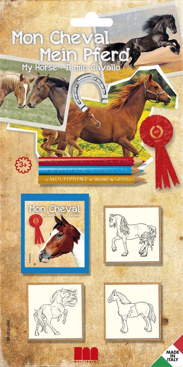 Stempelset paarden 7-delig
