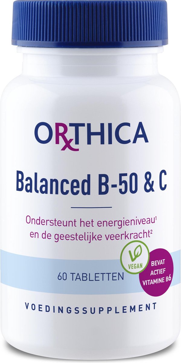 Orthica Balanced B-50 & C (Vitaminen) - 60 Tabletten