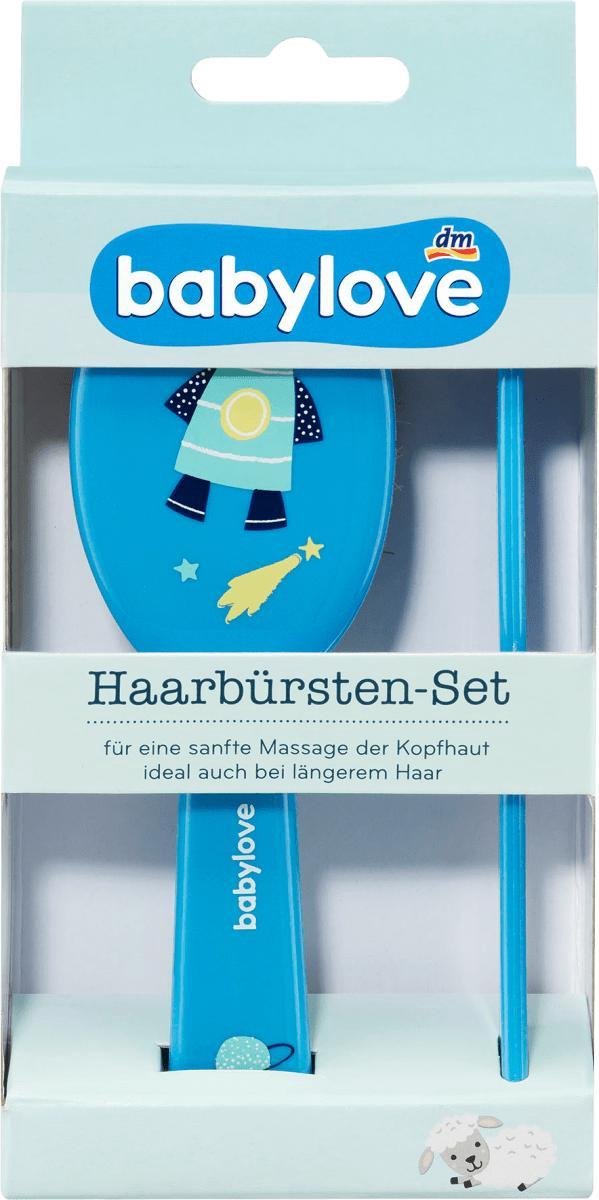 babylove Babyborstel - Borstelset raket - Blauw - set van 2