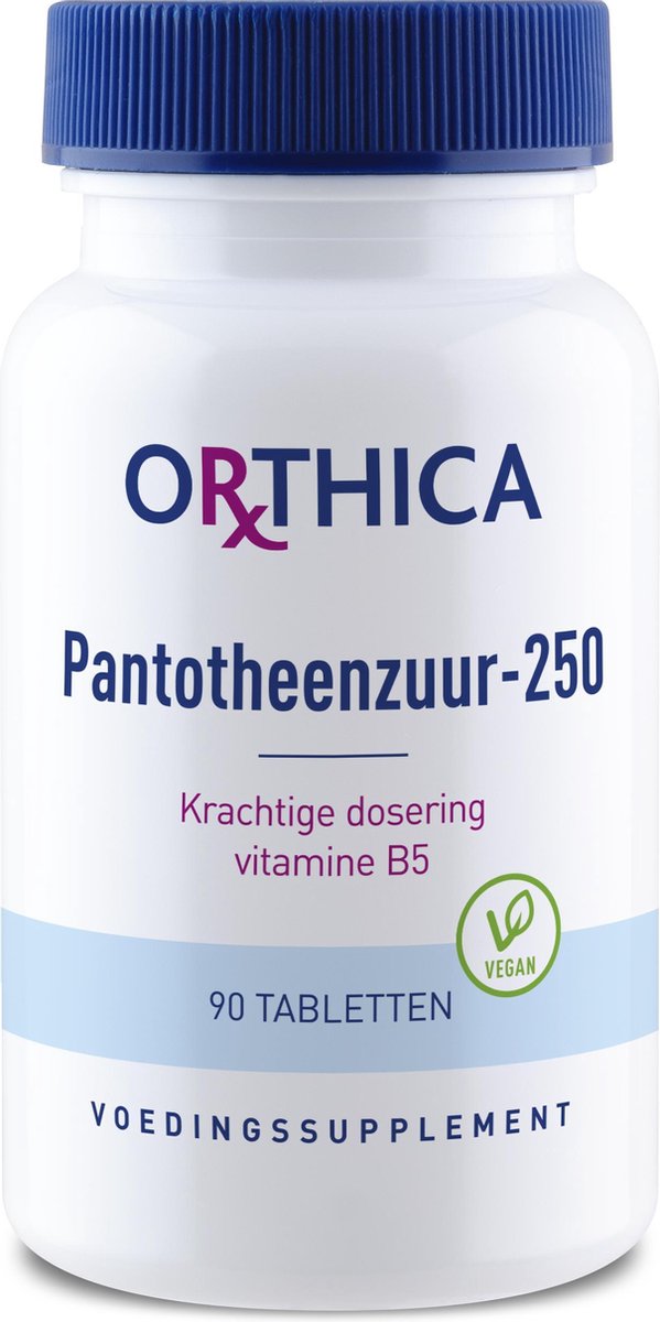 Orthica Pantotheenzuur-250  (vitaminen) - 90 Tabletten