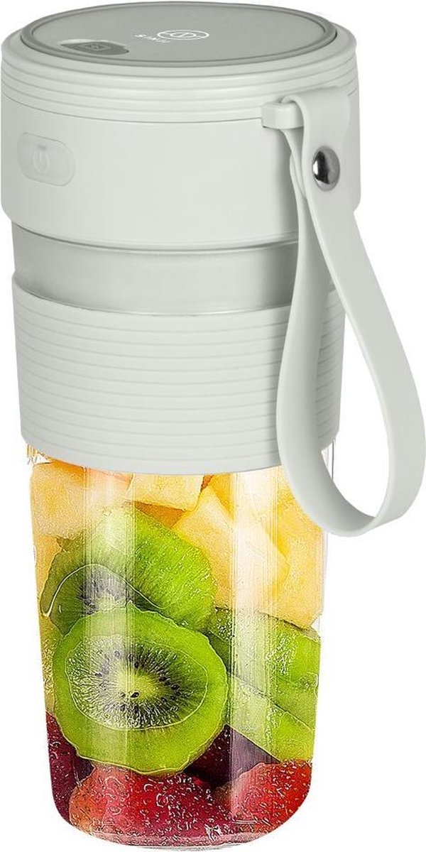 Sinji Portable Blender – Draagbare mini blender voor onderweg – Blender to go – Voor smoothies & (eiwit)shakes - 300ml – USB oplaadbaar - Groen