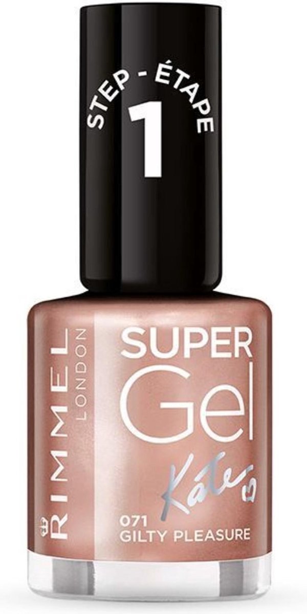 Rimmel London SuperGel Nagellak - 044 Rock N Sparkle - Rood