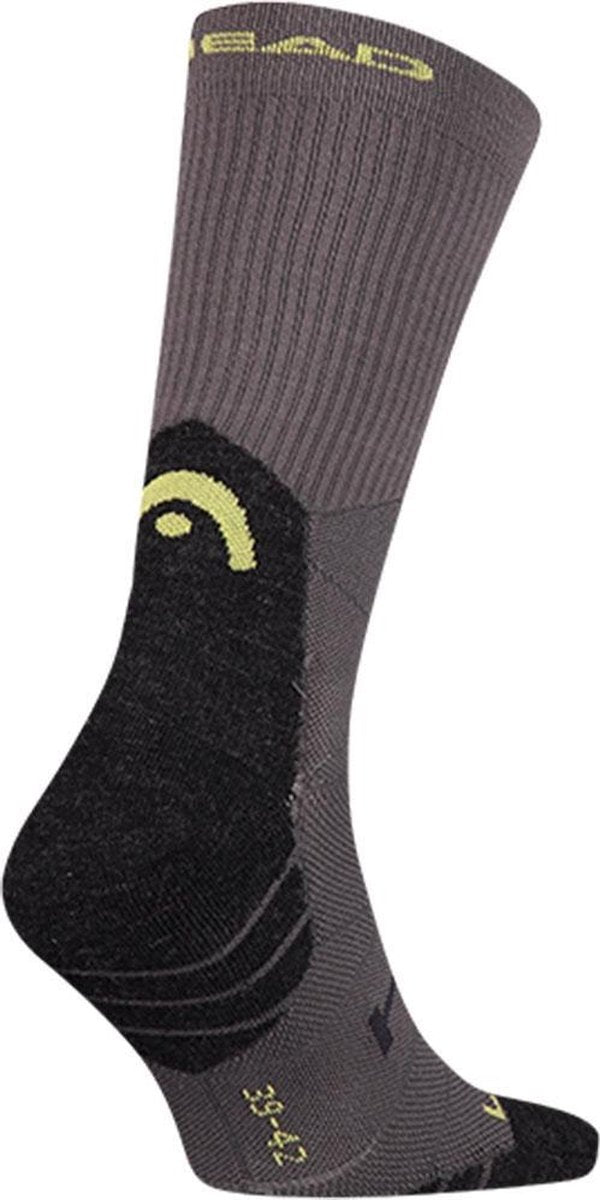 HEAD - Hike crew blk/yellow unisex - wandelsokken - unisex - zwart/geel - maat 39-42