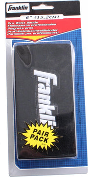 Franklin onderarm zweetband|  15.2 Cm Unisex Zwart 2 Stuks