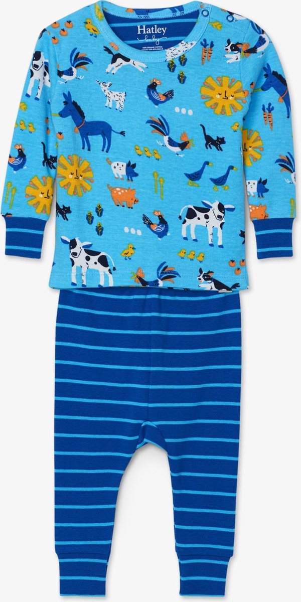 Hatley Jongens 2-delige Baby Pyjamaset Barnyard Friends