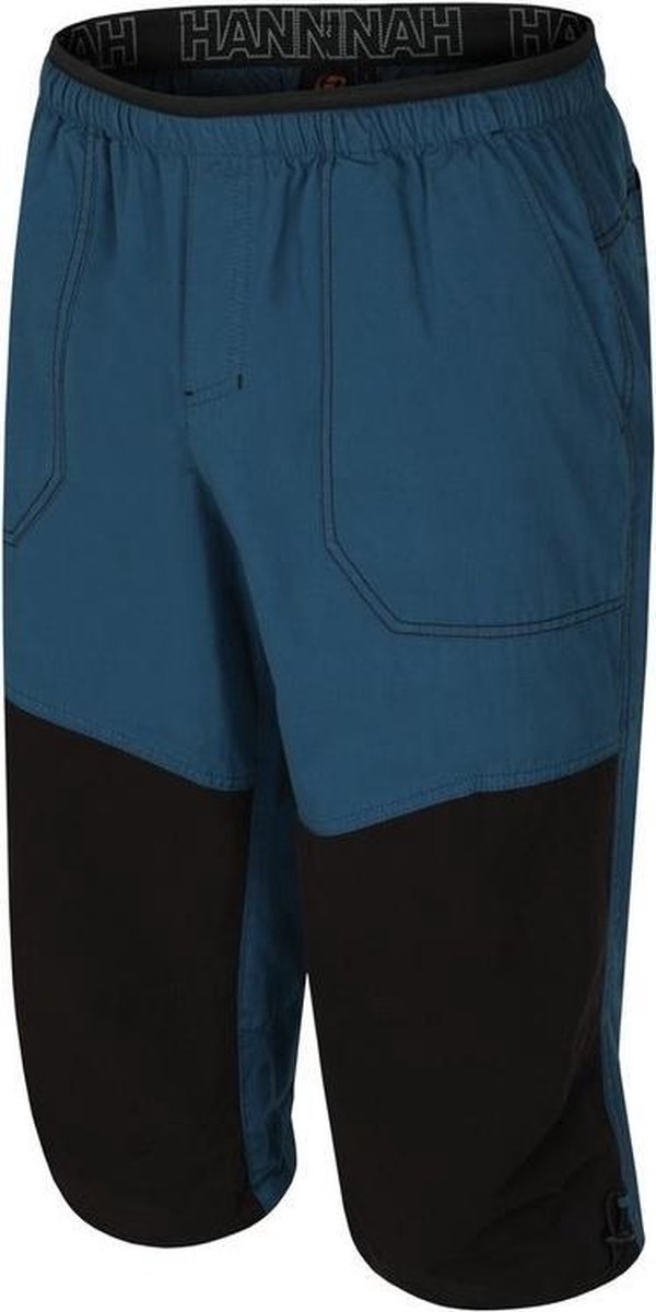 Hannah Driekwart Broek Hug Heren Katoen/polyamide Zwart/blauw Mt L