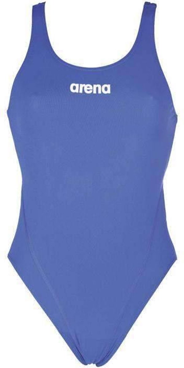 arena Solid Swim Tech High Badpak Dames blauw Maat DE 40 | US 36