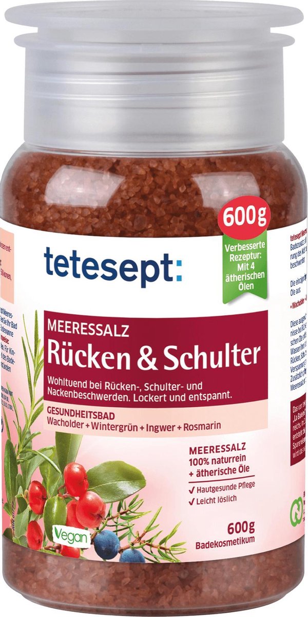 tetesept Badzout zeezout rug & schouder (600 g)