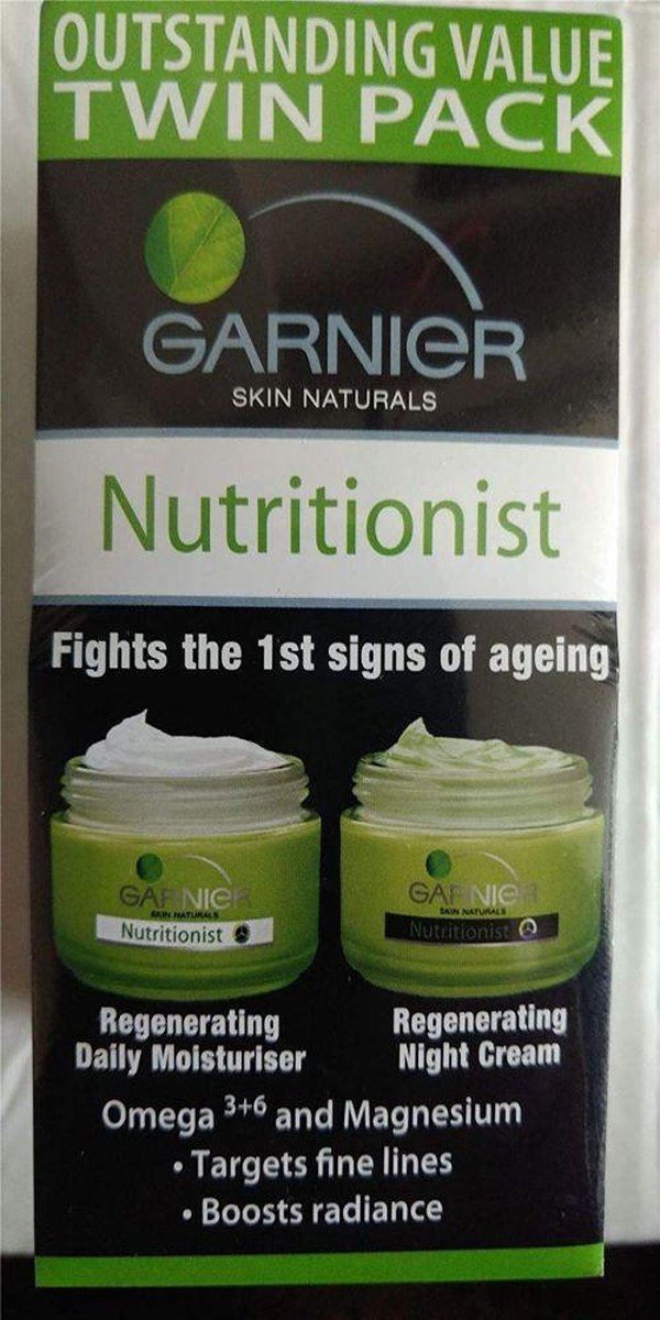 Garnier Nutritionist Regenererende Dagcrème + Nachtcrème - Duopak 2 x 50 ml