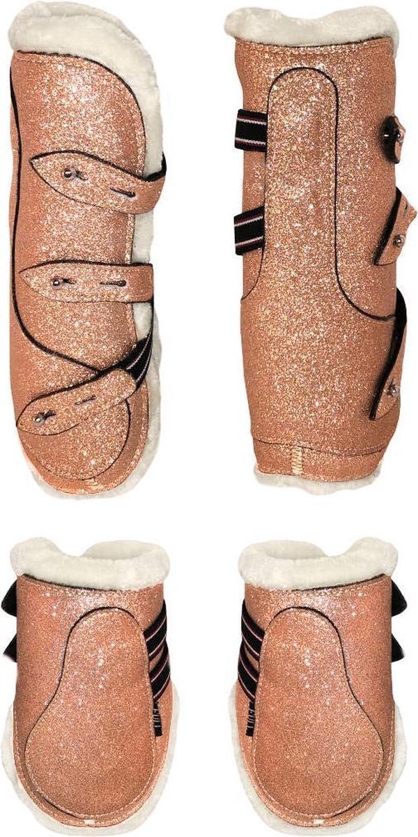 Pees- en Kogelbeschermers Sparkle Rose Gold/Pony