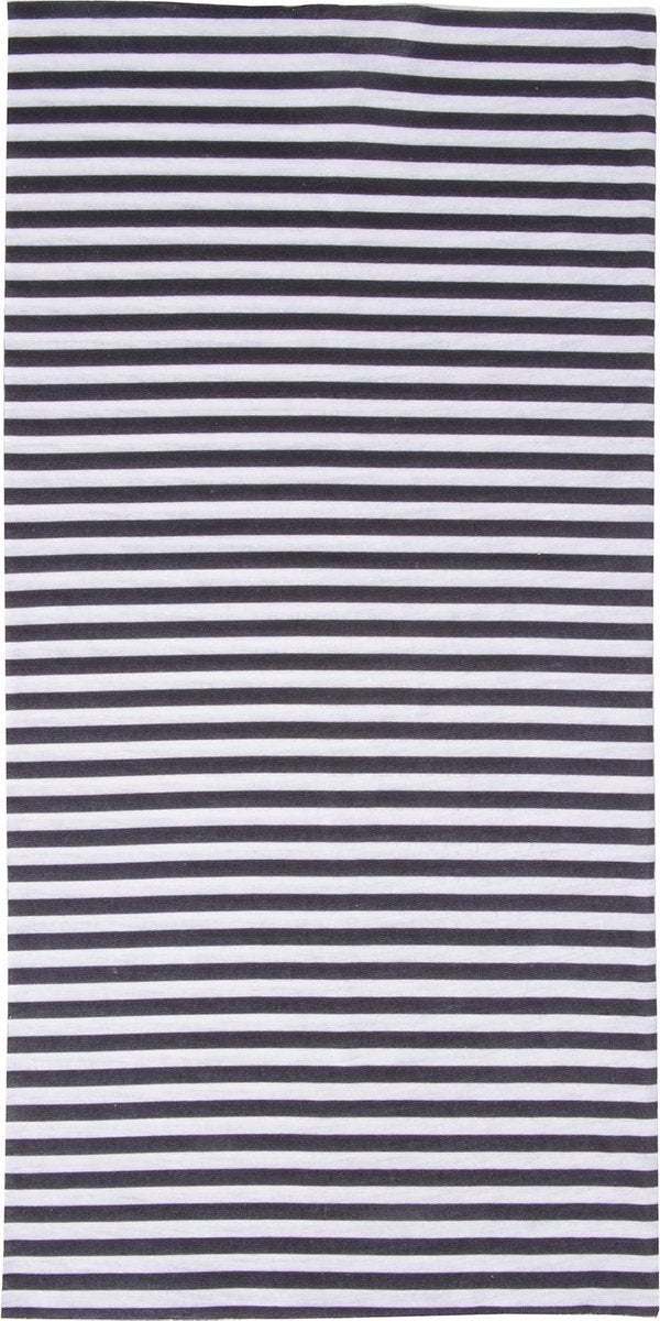 M-wave Bandana/balaclava 48 X 24 Cm Gestreept Zwart/wit