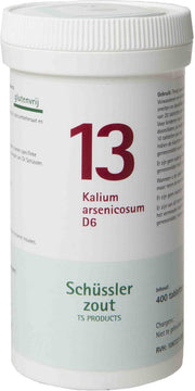 Kalium Arsenicosum 13 D6 Schussler - 400 tabletten