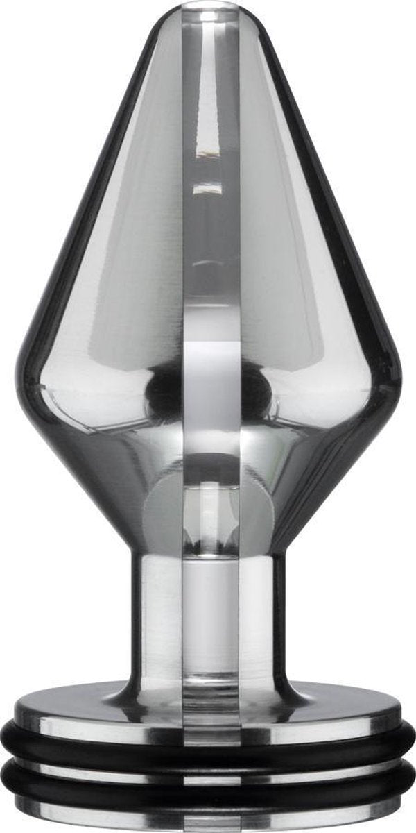 "Midi" Electro Butt Plug (M) - Electric Stim Device - silver - Discreet verpakt en bezorgd