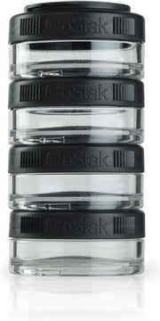 BlenderBottle GoStak Rond Pot Zwart