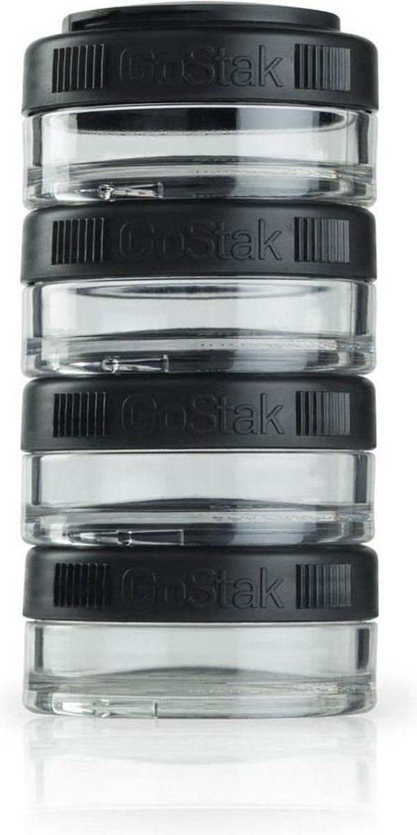 BlenderBottle GoStak Rond Pot Zwart