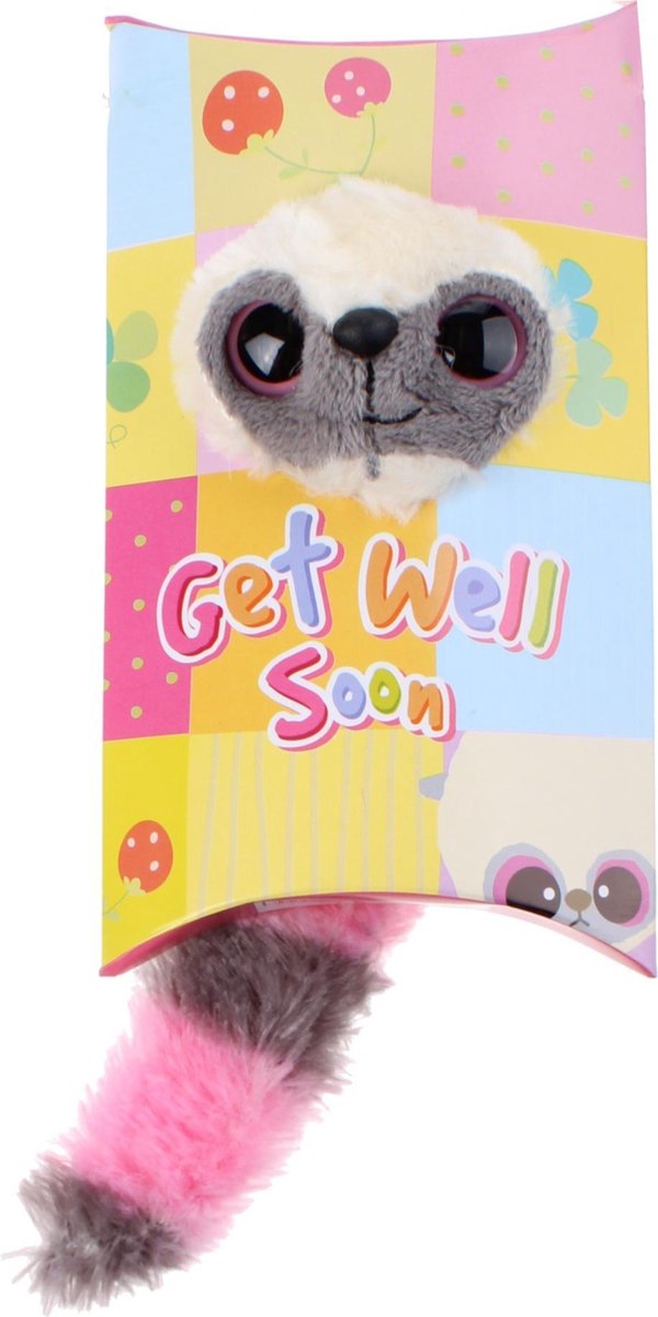 Aurora Knuffel In Geschenkverpakking Get Well 9 Cm Roze